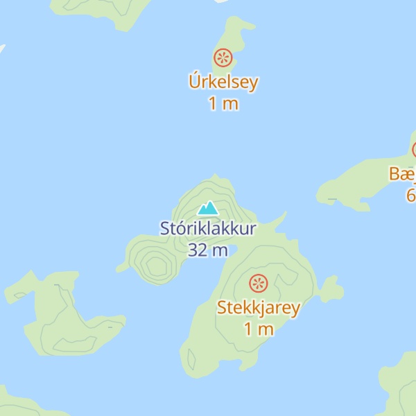 Map of Stóriklakkur