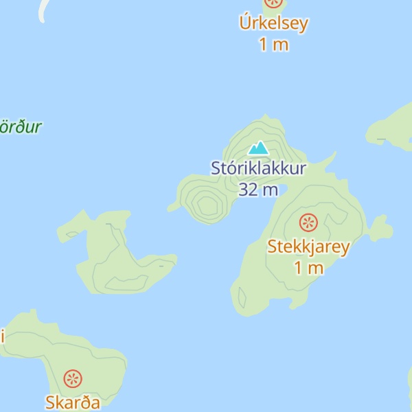 Map of Litliklakkur