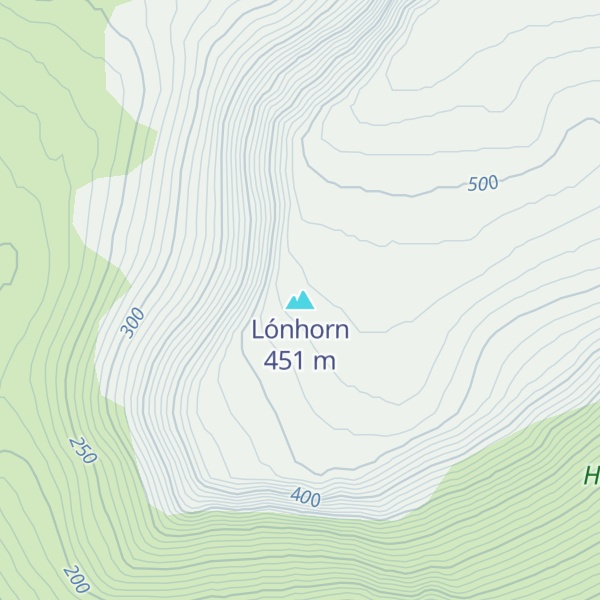 Map of Lónhorn