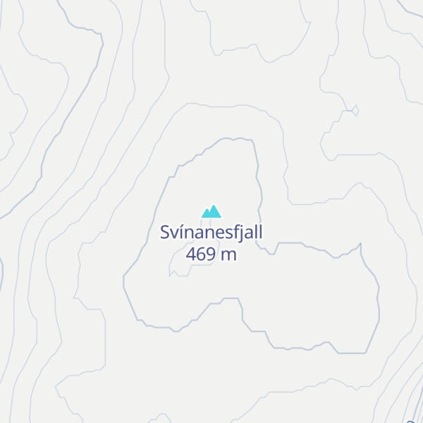 Map of Svínanesfjall