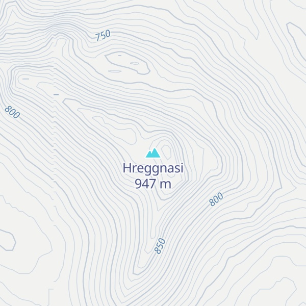 Map of Hreggnasi