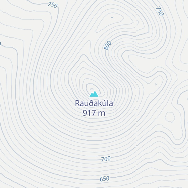 Map of Rauðakúla