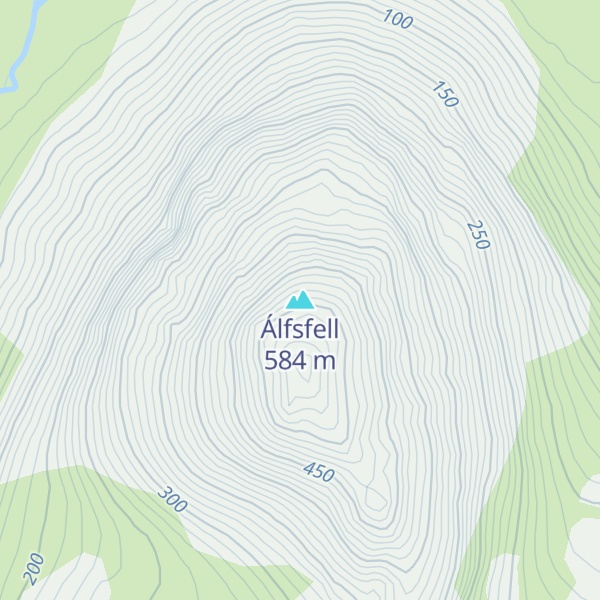 Map of Álfsfell