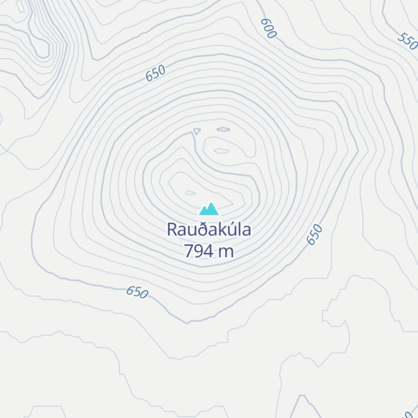 Map of Rauðakúla