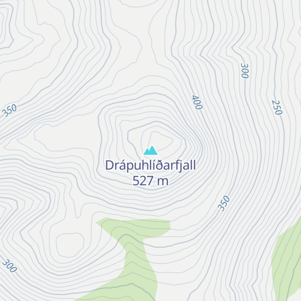 Map of Drápuhlíðarfjall