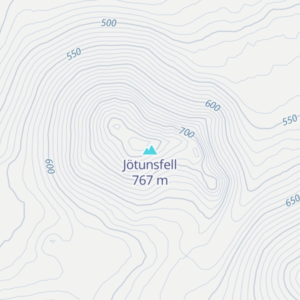 Map of Jötunsfell