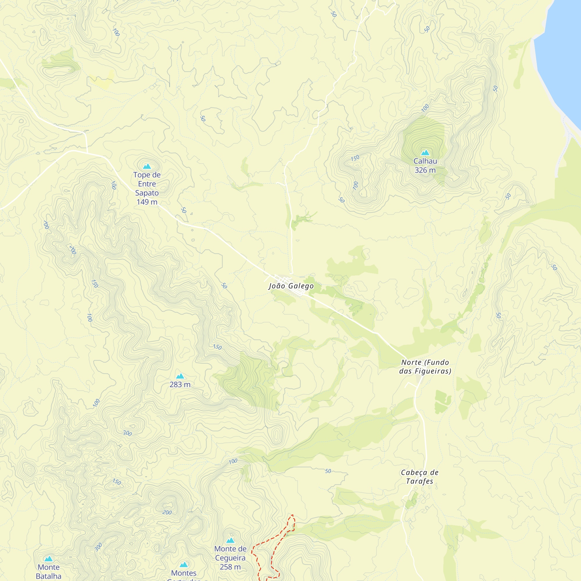 Refugio D'um Cabrer map