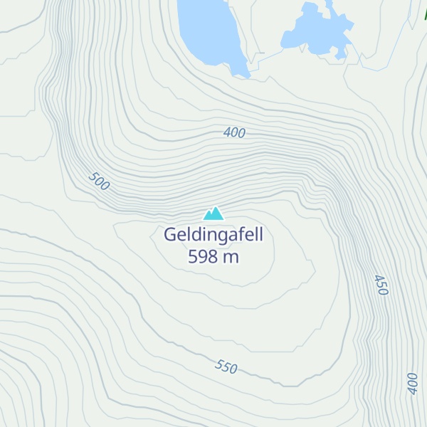 Map of Geldingafell