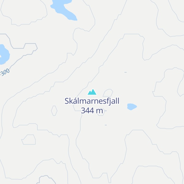 Map of Skálmarnesfjall