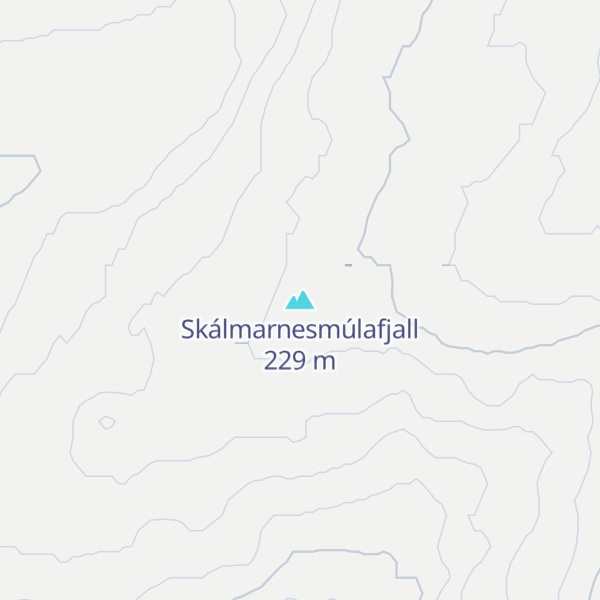 Map of Skálmarnesmúlafjall