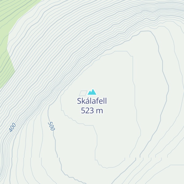 Map of Skálafell