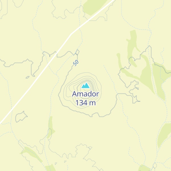 Map of Amador