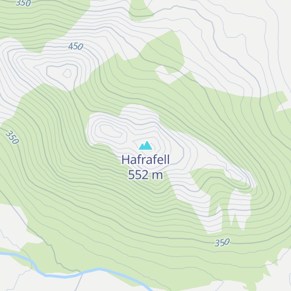 Map of Hafrafell