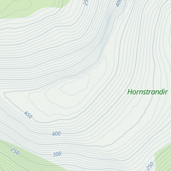 Map of Bæjarfjall