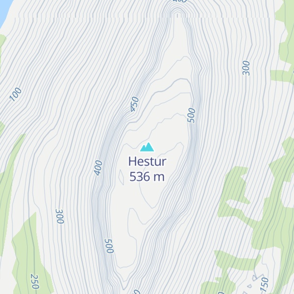Map of Hestur