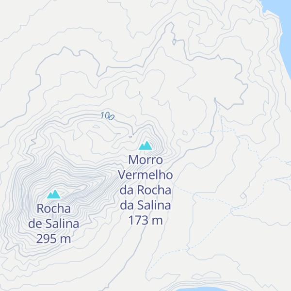Map of Morro Vermelho da Rocha da Salina