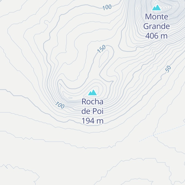 Map of Rocha de Poi