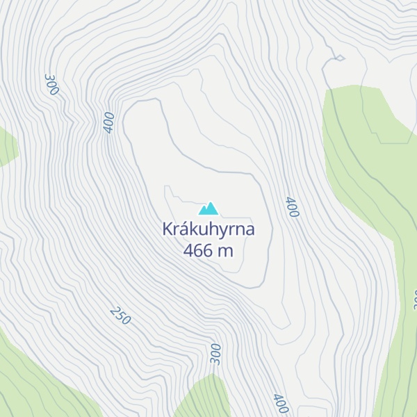 Map of Krákuhyrna