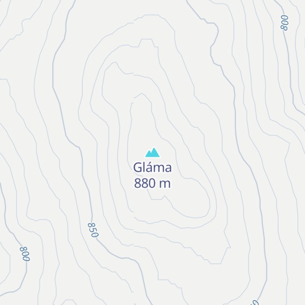 Map of Gláma