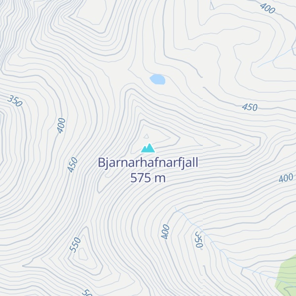 Map of Bjarnarhafnarfjall