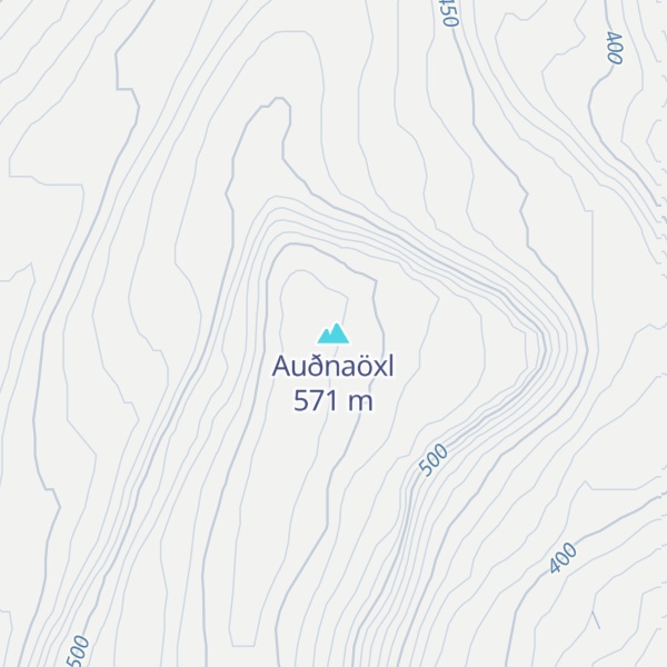 Map of Auðnaöxl