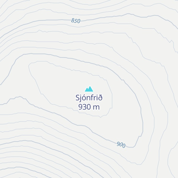 Map of Sjónfrið