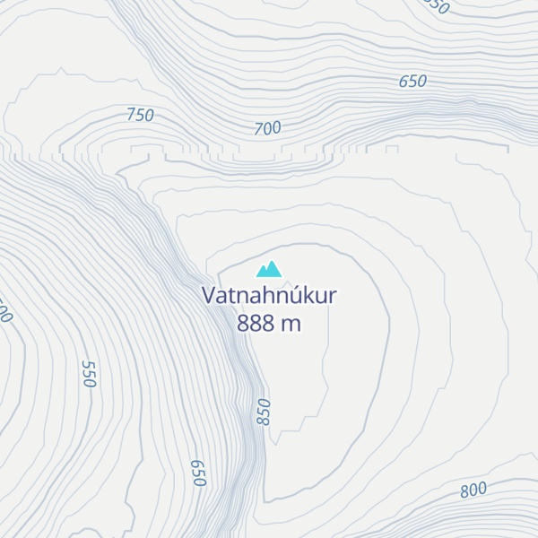 Map of Vatnahnúkur