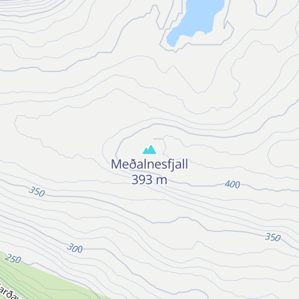 Map of Meðalnesfjall
