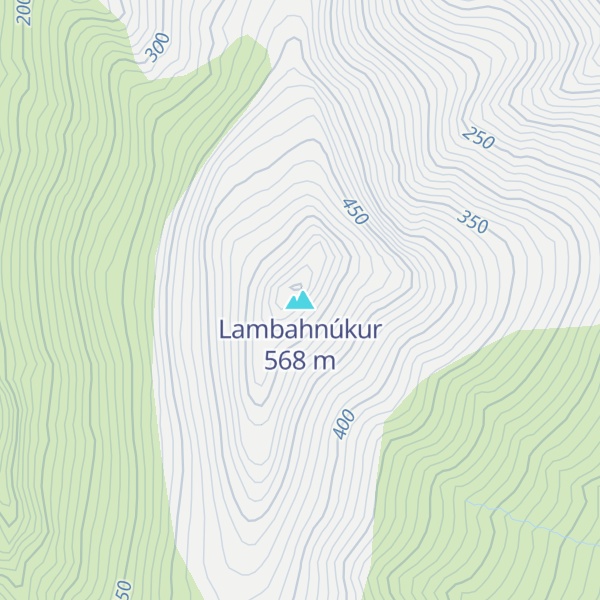 Map of Lambahnúkur