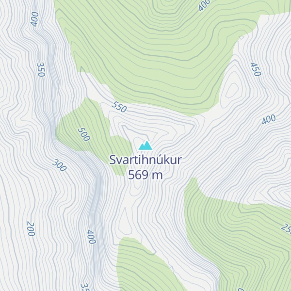 Map of Svartihnúkur
