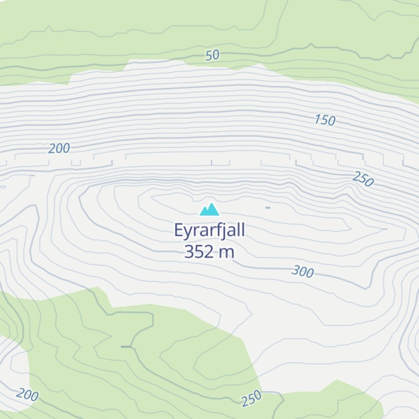 Map of Eyrarfjall