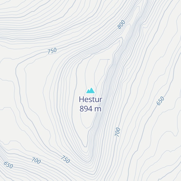 Map of Hestur