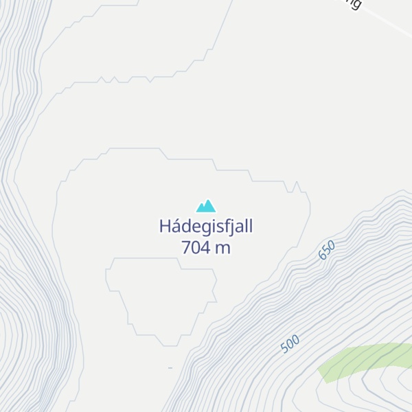 Map of Hádegisfjall