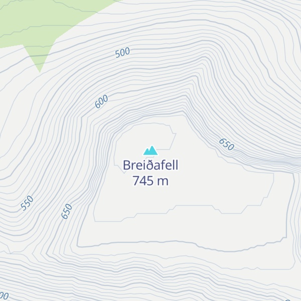Map of Breiðafell