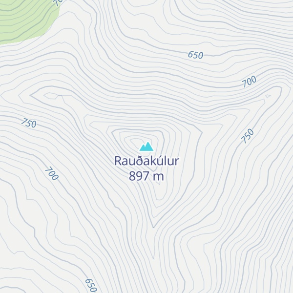 Map of Rauðakúlur