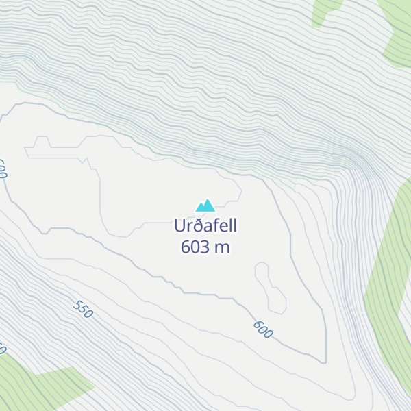 Map of Urðafell