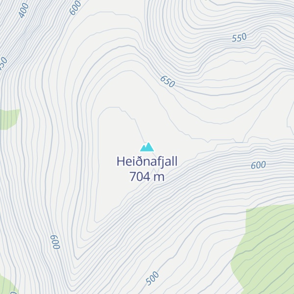 Map of Heiðnafjall