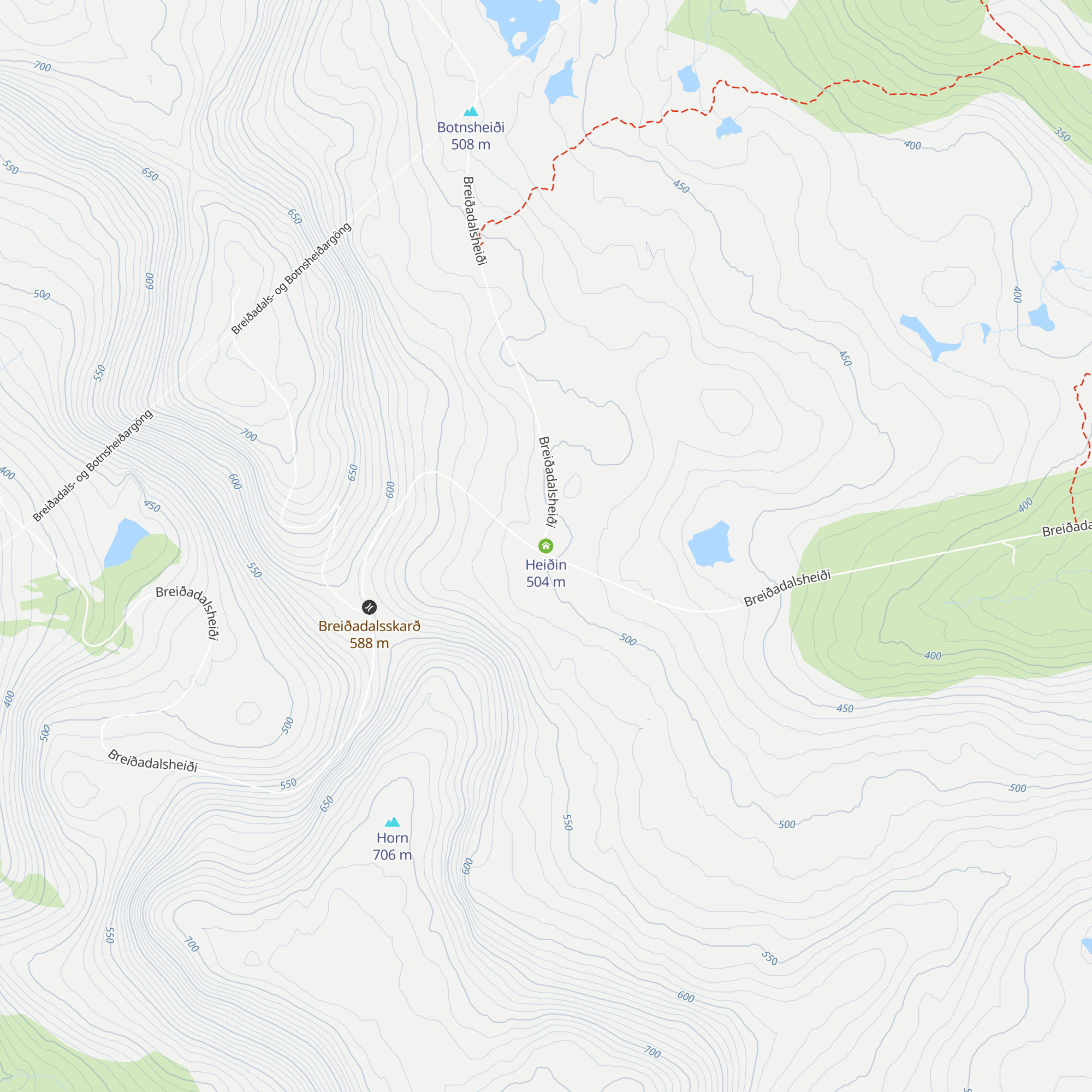 Heiðin map