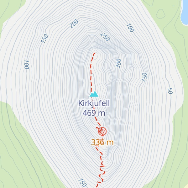 Map of Kirkjufell