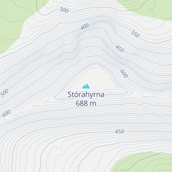 Map of Stórahyrna