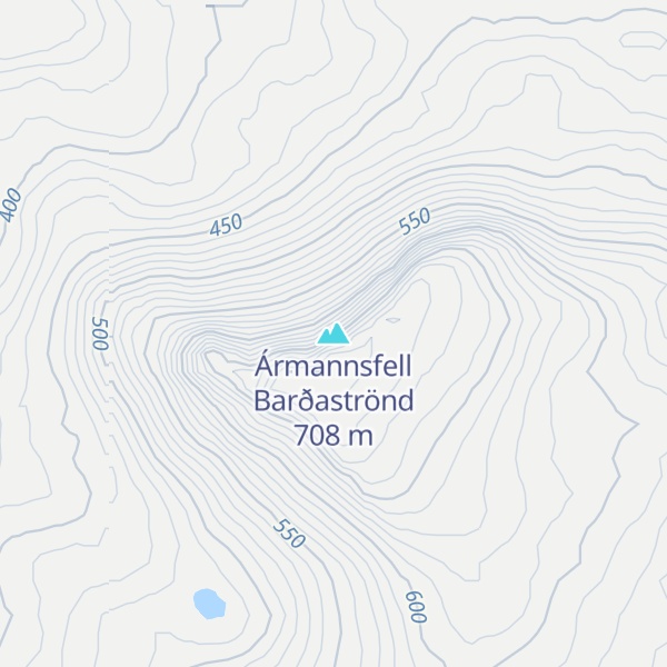 Map of Ármannsfell Barðaströnd
