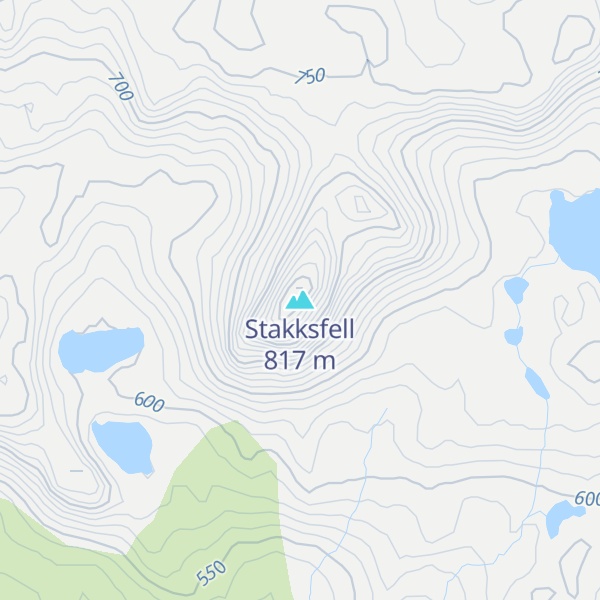 Map of Stakksfell