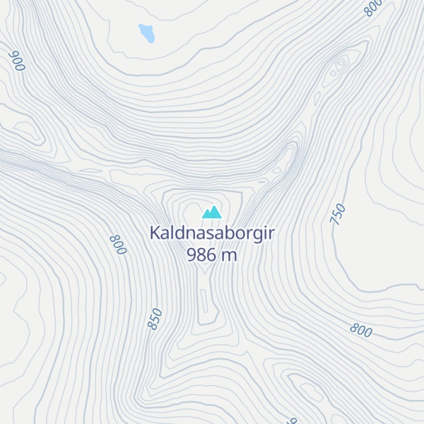 Map of Kaldnasaborgir
