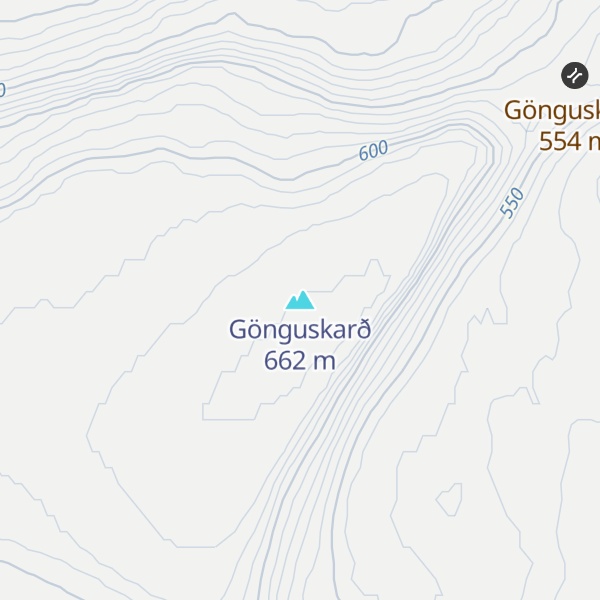 Map of Gönguskarð
