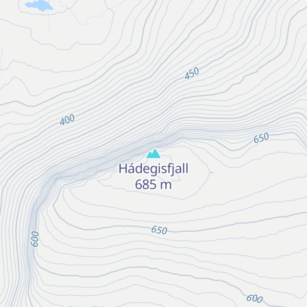 Map of Hádegisfjall