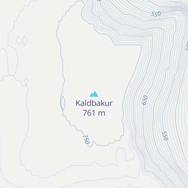 Map of Kaldbakur