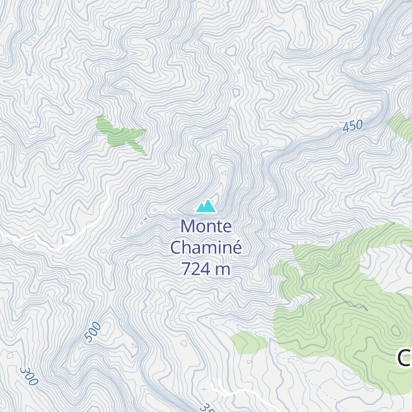 Map of Monte Chaminé