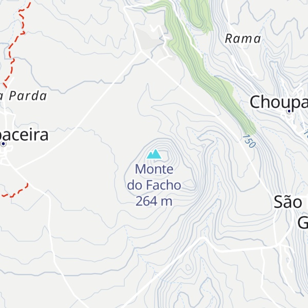 Map of Monte do Facho