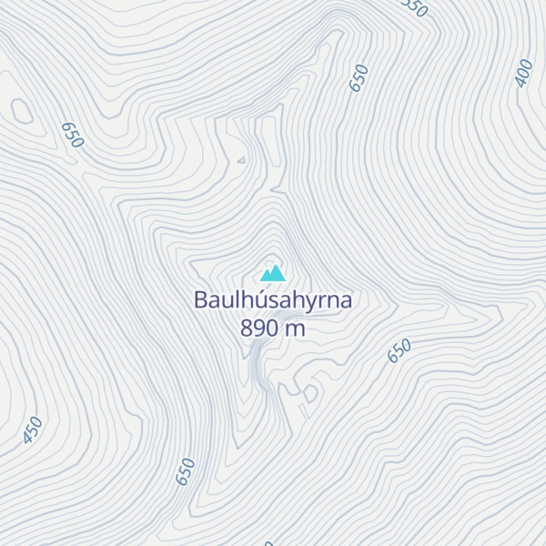 Map of Baulhúsahyrna