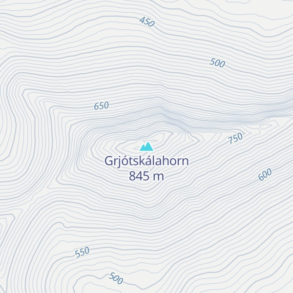 Map of Grjótskálahorn
